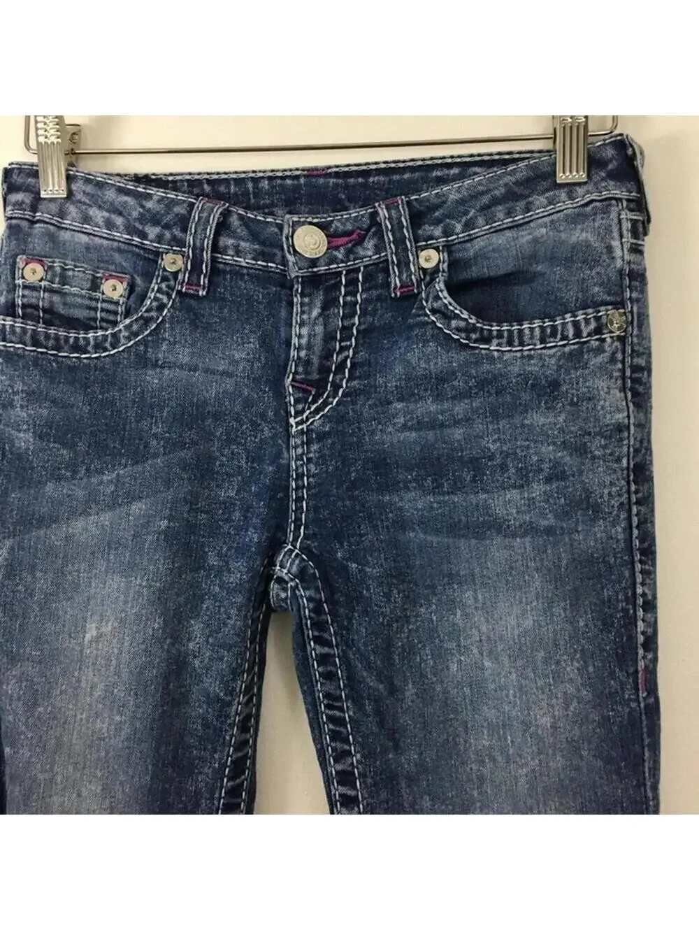 True Religion Kids Acid Washed Skinny Jeans Size 12